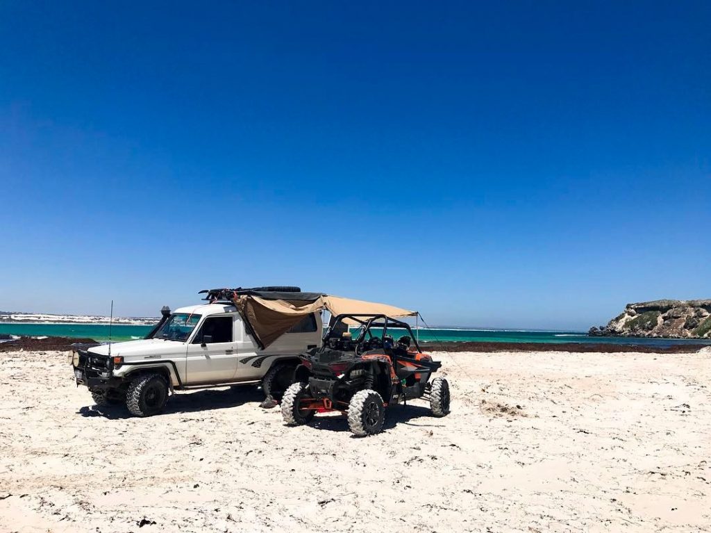 troopcarrier in western australia with quad bike